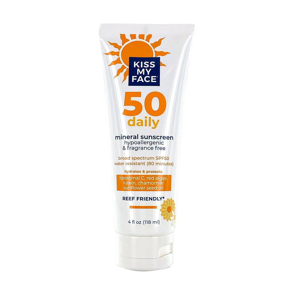 Daily Mineral Sunscreen Lotion SPF50 Kiss My Face